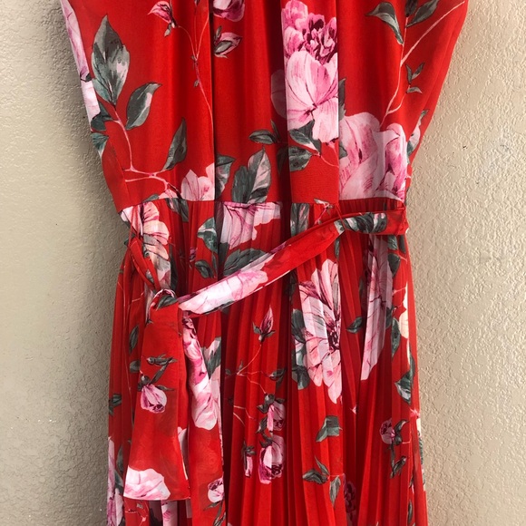 NWT Eliza J floral accordion pleated maxi dress. - Picture 8 of 15